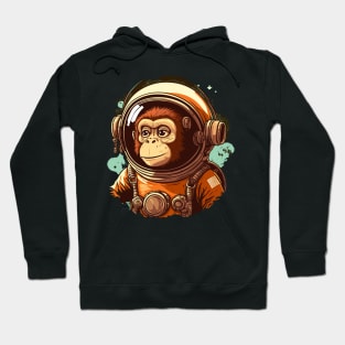 cute monkey astronaut Hoodie